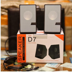 D7 Multimedia Speaker Mini Usb 2.0 - Speaker - Portable Table