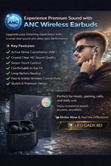 Apple ANC Earpods – প্রিমিয়াম সাউন্ড, সম্পূর্ণ নীরবতা! 🎧